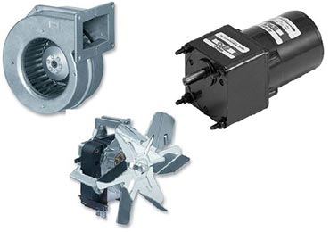 Fans, motors with gearboxes